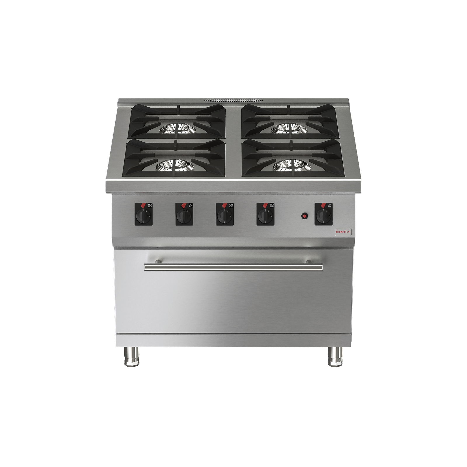 Commercial 4-Burner Gas Range with Oven VITAL