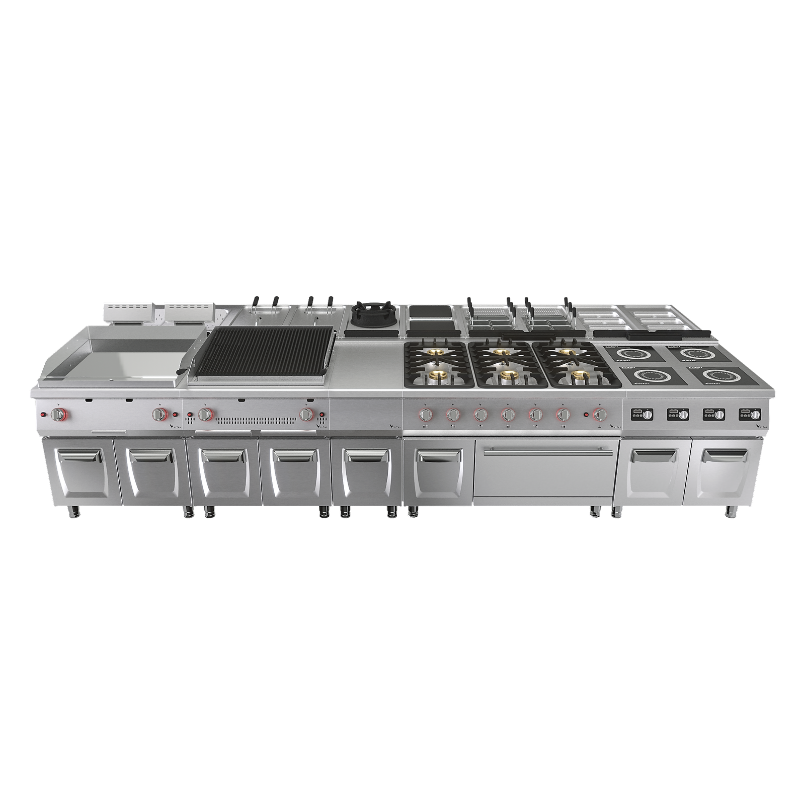 Commercial Monoblock Cooking Suite Island VITAL
